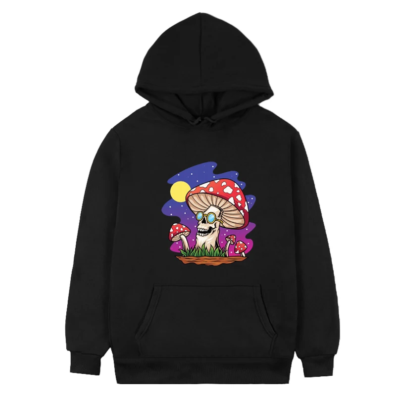 

Magic Mushrooms Cool Hoodie Cartoon Animation Y2K Acid Style Comfortable Sweaters Are Available In Various Colors and Sizes