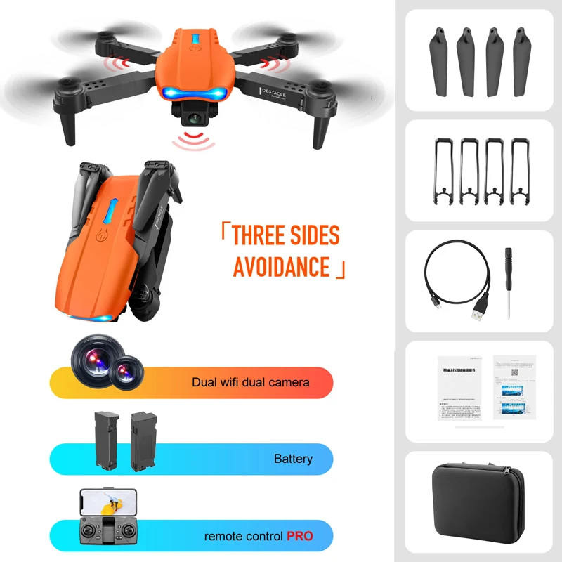 fly x5 explorers 4ch 2.4 g remote control quadcopter New E99 K3 PRO Rc Drone 4k Profesional HD Dual Camera Obstacle Avoidance WIFI FPV Foldable Quadcopter Adults Remote Control Toys orb remote control mini quadcopter RC Quadcopter