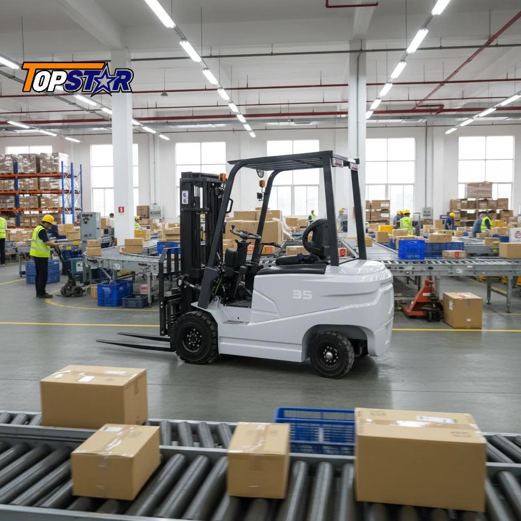 Multifunktionaler Elektro-Gabelstapler 3 Tonnen Schwerlast-Gabelstapler Hubwagen für Frachthafen Fabrik Großlast Be- und Entladung