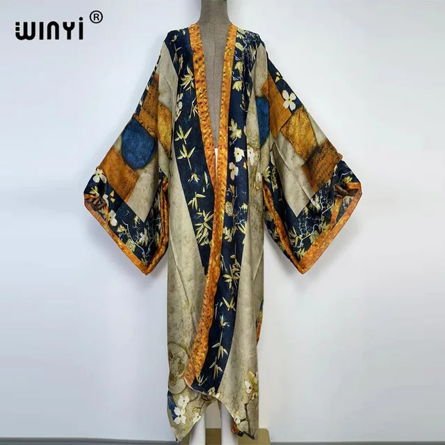 Europe WINYI new tunic bikini sweet lady pink boho Cardigan stitch Cocktail sexcy Boho Maxi Holiday Batwing Sleeve KIMONO mujer 13