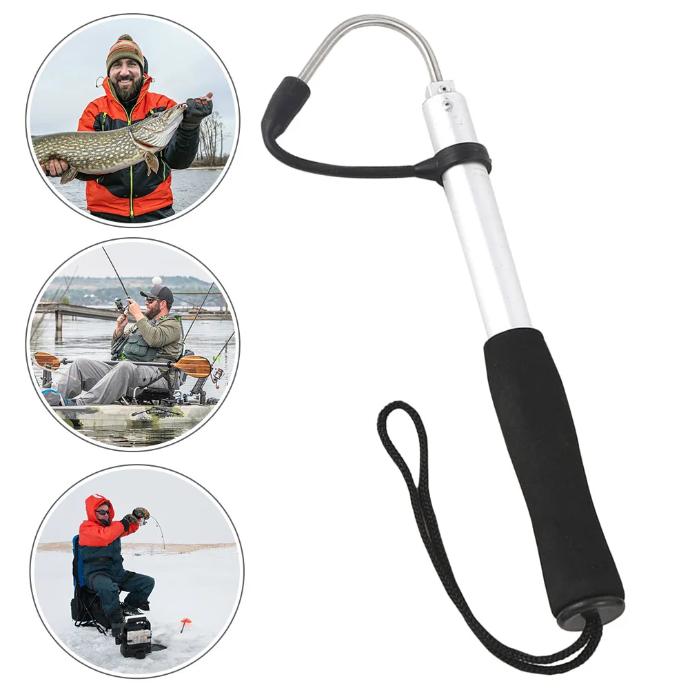 Ice Fishing Spear Hook with Barbs Scalable Fish Grip Metal Portable Fish Gaff for Outdoor Sea Boat Ice Fishing: 3 - 5 Days Free Delivery Only UK