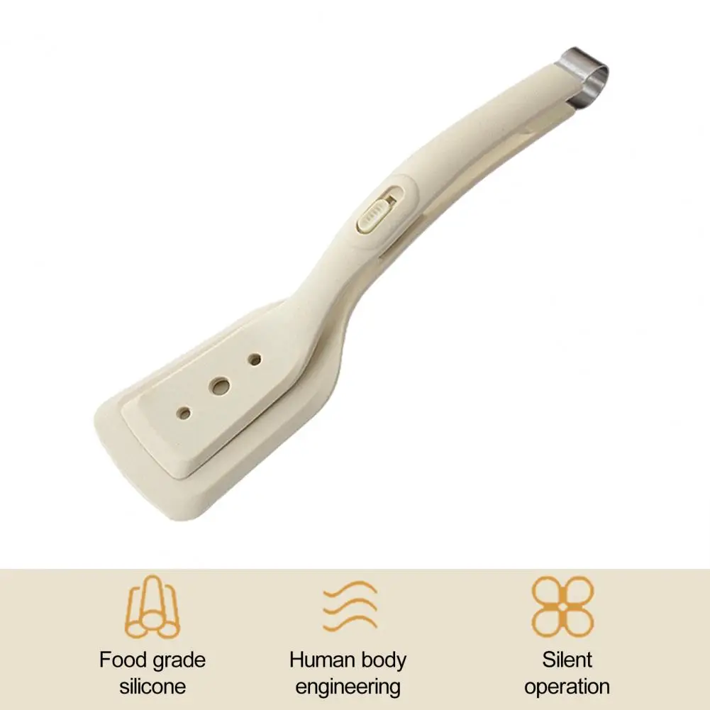 

Non-stick Spatula High Temperature-resistant 2-in-1 Silicone Spatula Frying Scoop Clip with Non-slip Handle Flexible for Outdoor