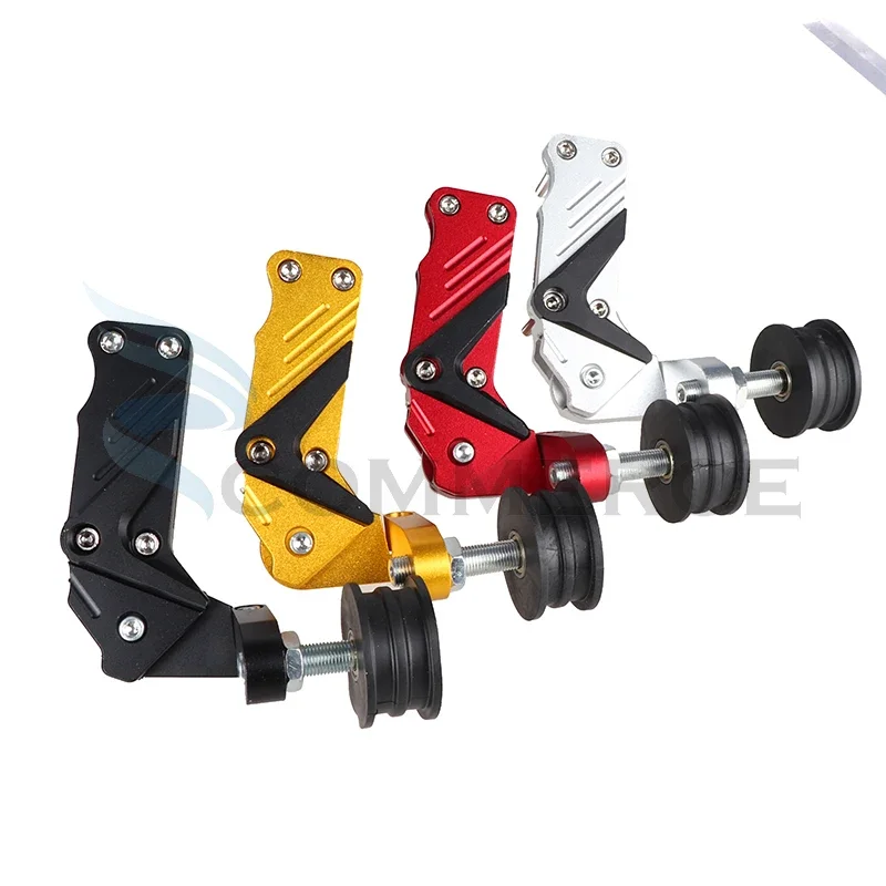 Tendicatena Regolabile Per Moto - Accessorio Universale Con Bullone A Rullo, Nero - Per Catene Moto E ATV