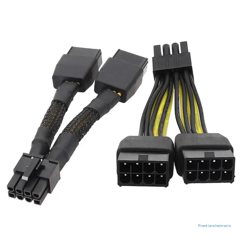 

GPU Power Cord 8Pin Male to 2 Female Power Splitter for Graphics Card Power Supply for K80/M40/P100/V100 DropShipping