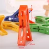 8ps/set Hanger Clips Large Plastic Windproof Beach Towel Clothes Pins Spring Clamp Clothespin Powerful Hot New Cheap 6