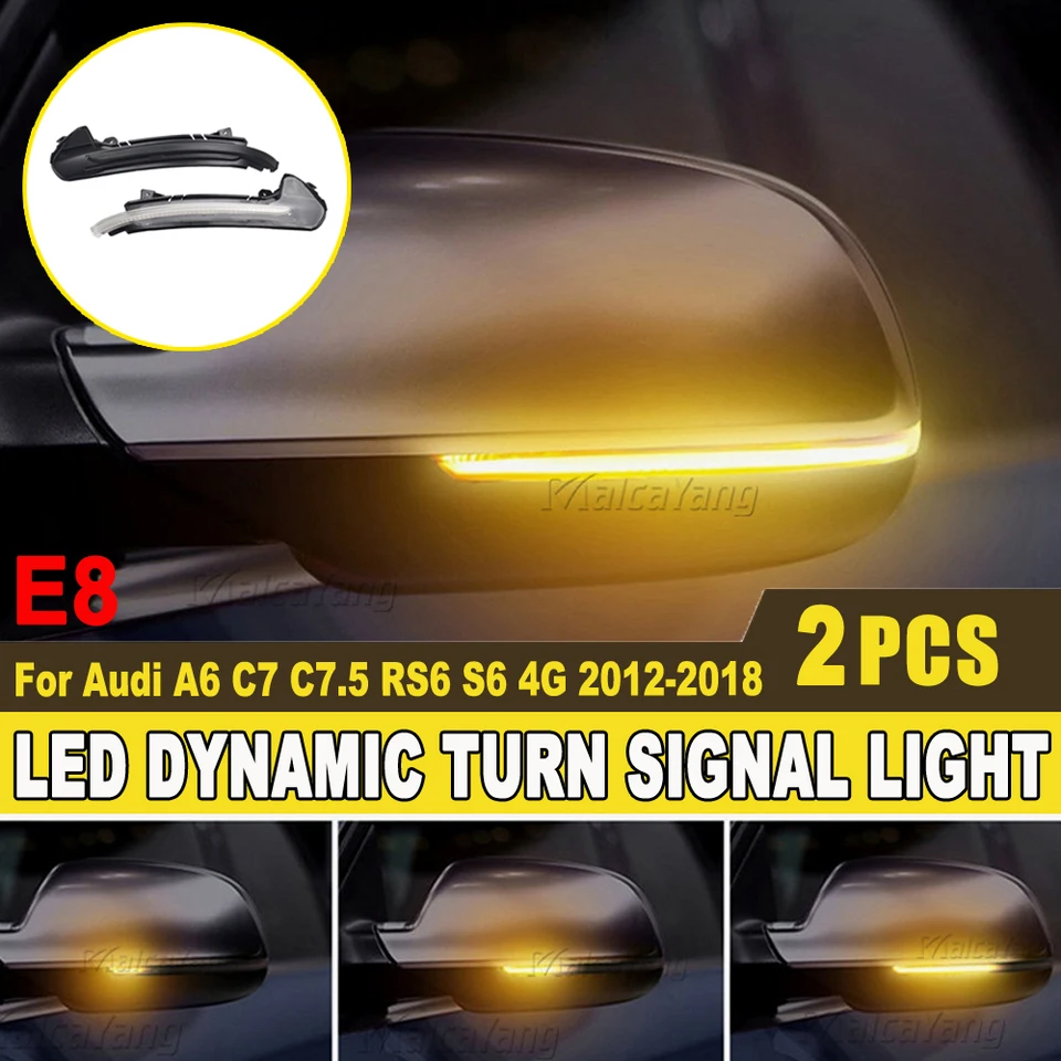 バックミラーインジケーター 2個 キャットウィンカーライト LED 車用 