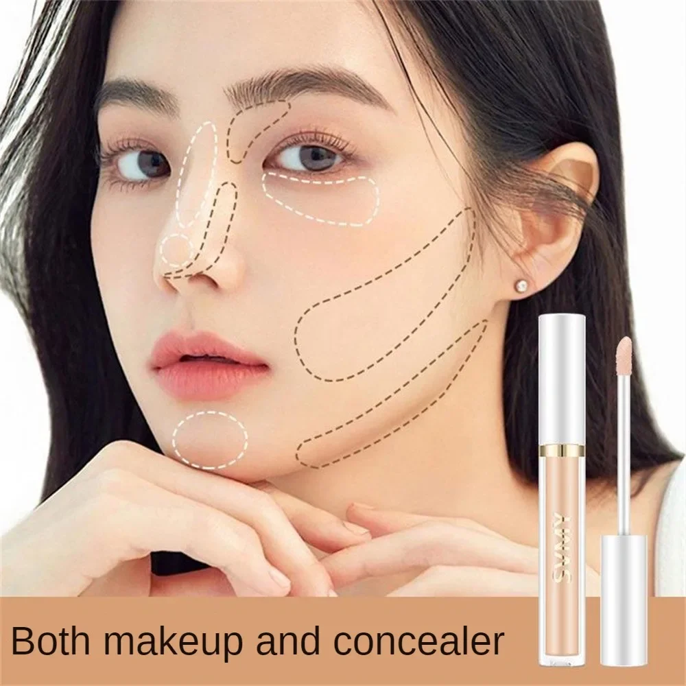 Face Concealer Long Lasting Cover Dark Circles Acne Pores Liquid Concealer Oil Control Highlighter Face Makeup Cometics 아이섀도우 images - 6