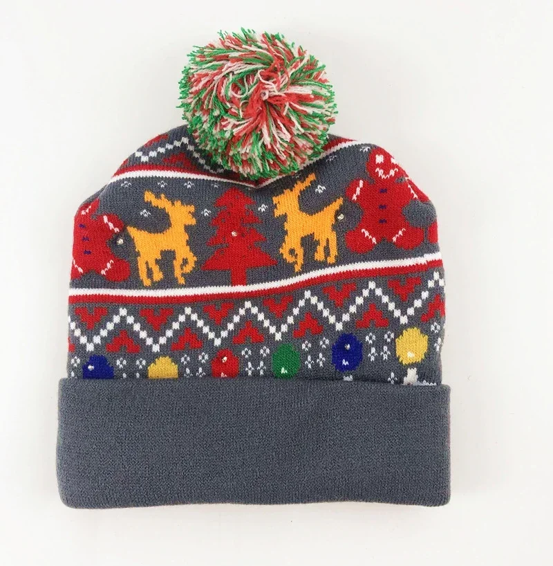 Berretta Led Luminoso Invernale Natalizia Da Neve Cappello Natale Xmas Adulto - Foto 10