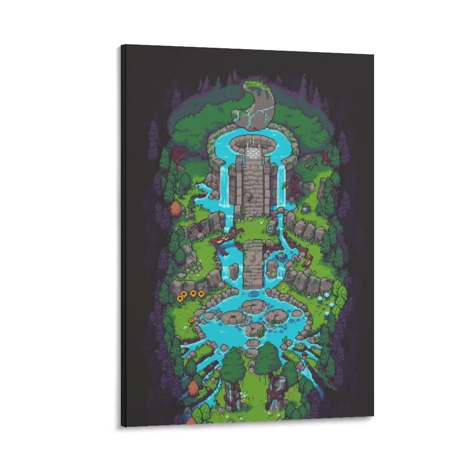

Magic Forest Temple Canvas Painting anime decoration Paintings on the wall Wall posters pictures for wall