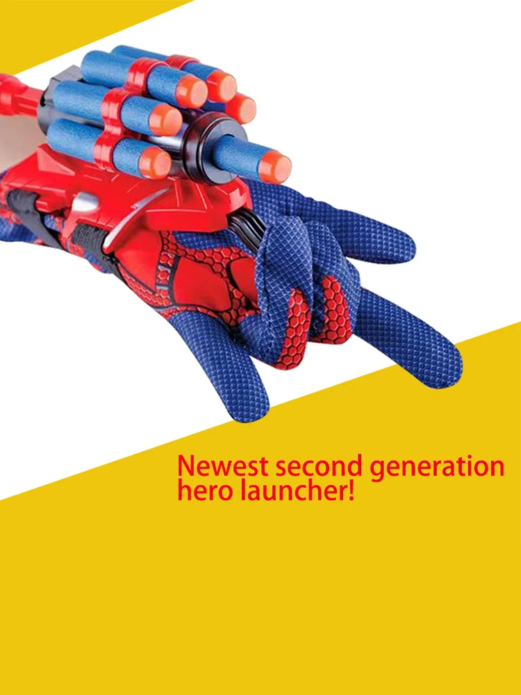 star wars toys Newest Hero Launcher Wrist Toy Set Anime Spider Figure Toy Kids Plastic Cosplay Glove Launcher Set Funny Toy Boy Children's Gift ninja turtles toys