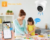Nouvelle camera video surveillance extérieure IP POE hd 8MP 4K, grand Angle de 2.8mm, H.265, Vision nocturne couleur ia 4