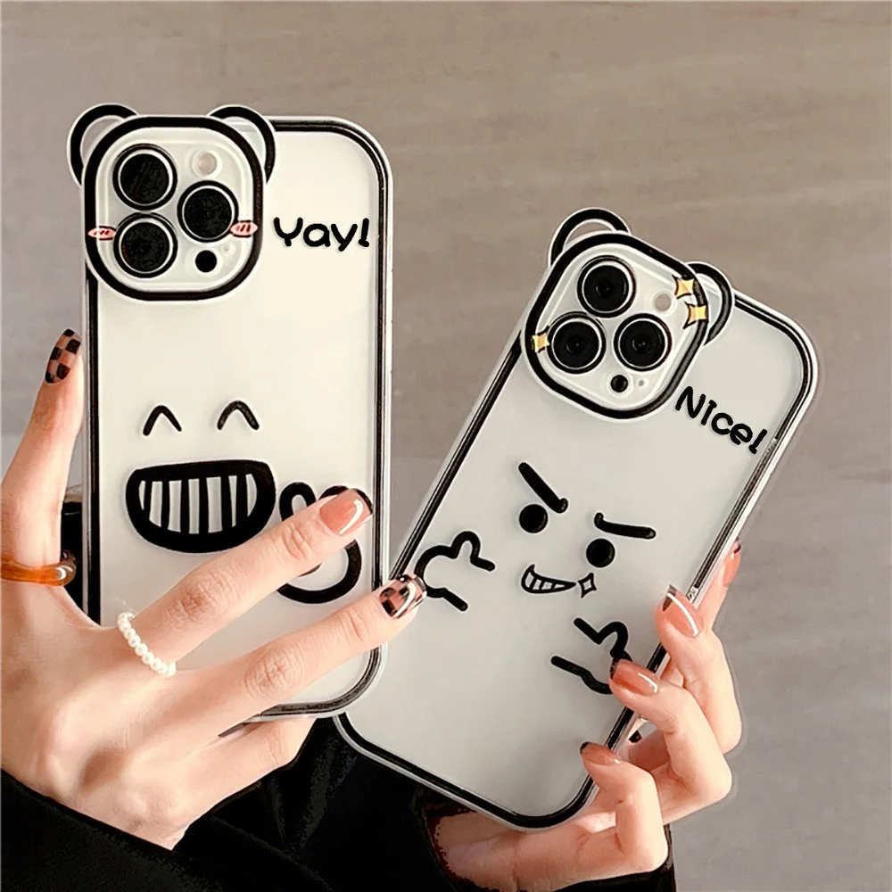 

Transparent Phone Case For iPhone 13 Pro Max Case IPhone 11 14 12 Pro Max 14 Plus Fundas Camera Lens Protection Silicone Cover