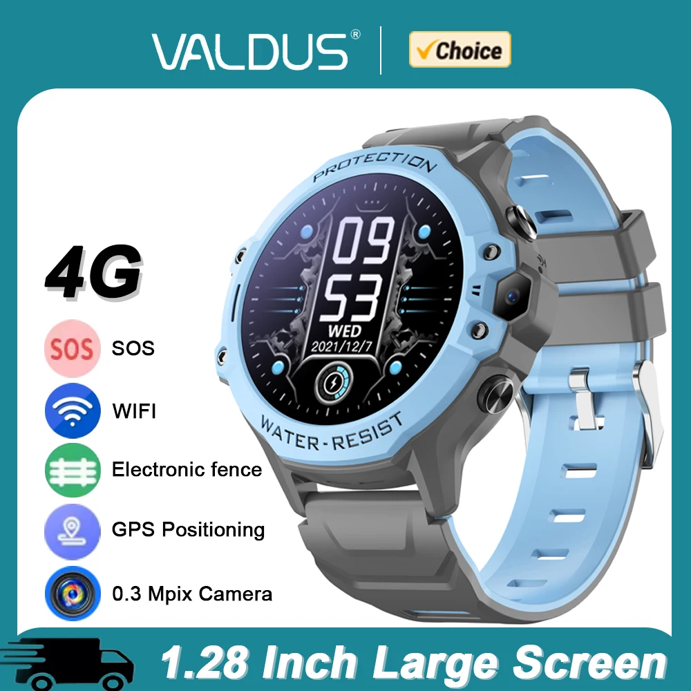 발두스 2025 신형 VK55 키즈 워치 GPS SOS 통화 기능 탑재 0.3 메가픽..