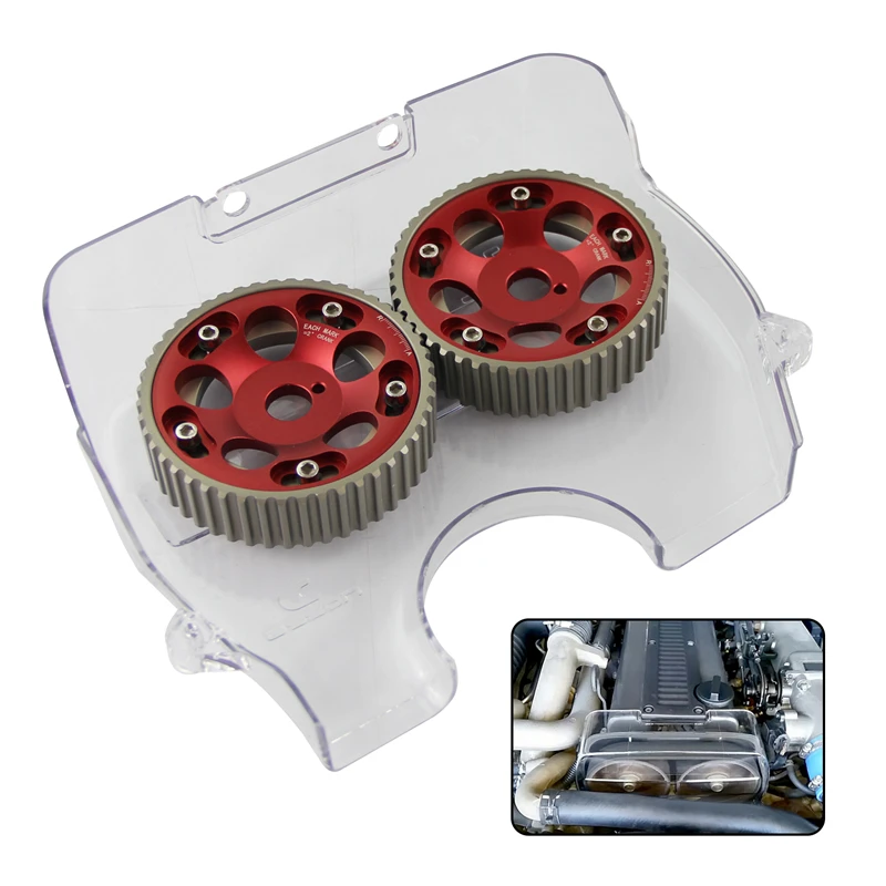 Cam Gear Pulley + Cam Cover For Toyota Supra Chaser Soarer Cresta 1JZ-GTE