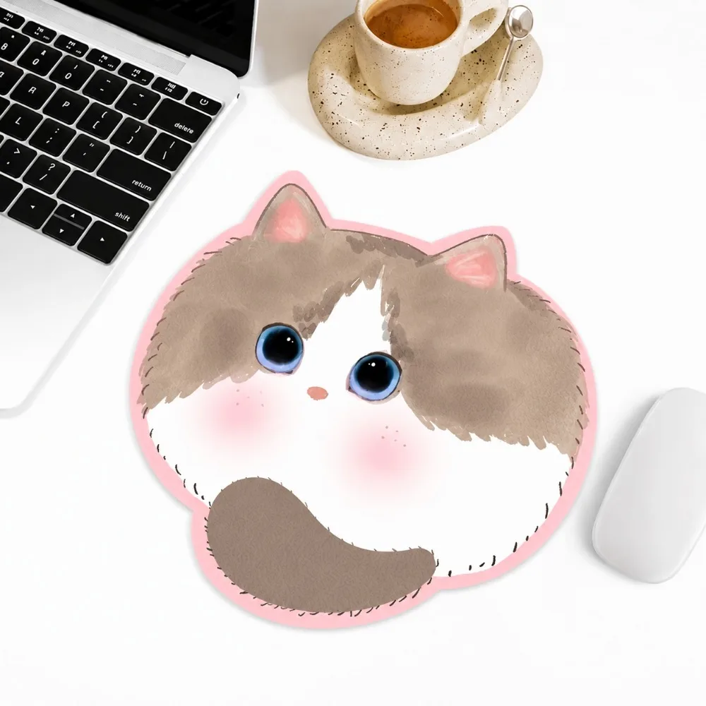 Adorable Cat-Themed Large Soft Mouse Pad - Non-Slip Desk Mat