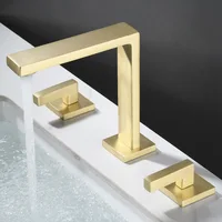 Dual Handle Basin Faucet Retro Brass Dual Holder Dual Control Tub Faucet Hot and Cold Bathroom Faucets Torneira Banheiro Luxo 1