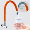 Adjustable Water Tap Universal 360° Rotatable Free Bending Faucet Extender Silicone Flexible Hose Water Pipe Tube for Wash Basin 5