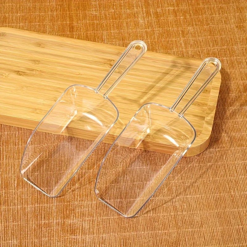 Ice Scoop Ice Shovel Kitchen Scooper Maker Scoops Bar Party Plastic Scoop Transparent Kitchen Supplies ice cream scoop ice shovel scoop ice cube scoop