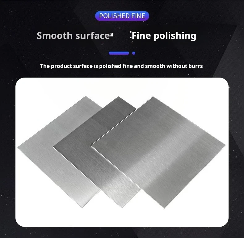 304 Stainless Steel Plate Thin Steel Plate Processing Customized DIY Handmade Raw Material Laser Cutting Steel Plate