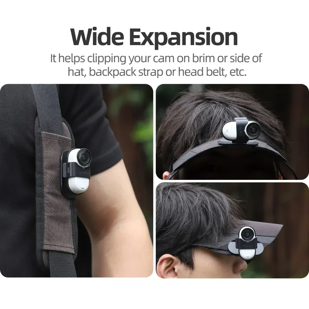 Description Picture 5 of itemCamera Hat Clip Quick Release Clamp Compatible For GO 3S/GO 3 Baseball Cap Clip Backpack Strap Camera Mount