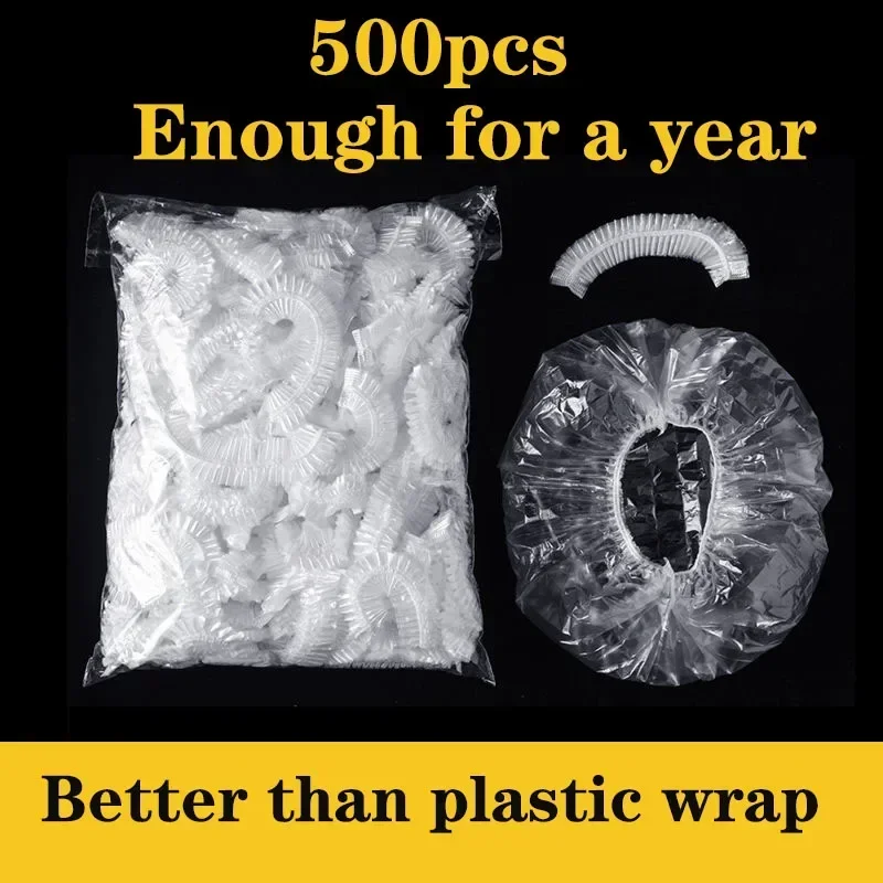 Elastic plastic wrap disposable food cover food grade lids shoe cover shower headgear bowls caps fresh saver bag dust