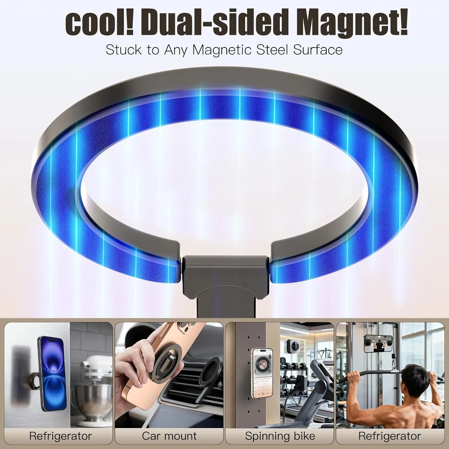 Magnetic Dual-Sided Phone Grip and Stand