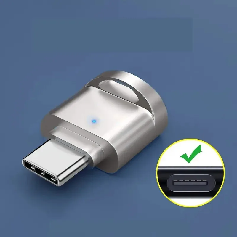 아연 합금 쉘이 있는 C타입 TF 리더, USB C-USB 어댑터가 있는 SD 카드 리더, 노트북, 맥북, 삼성 갤럭시에 적합
