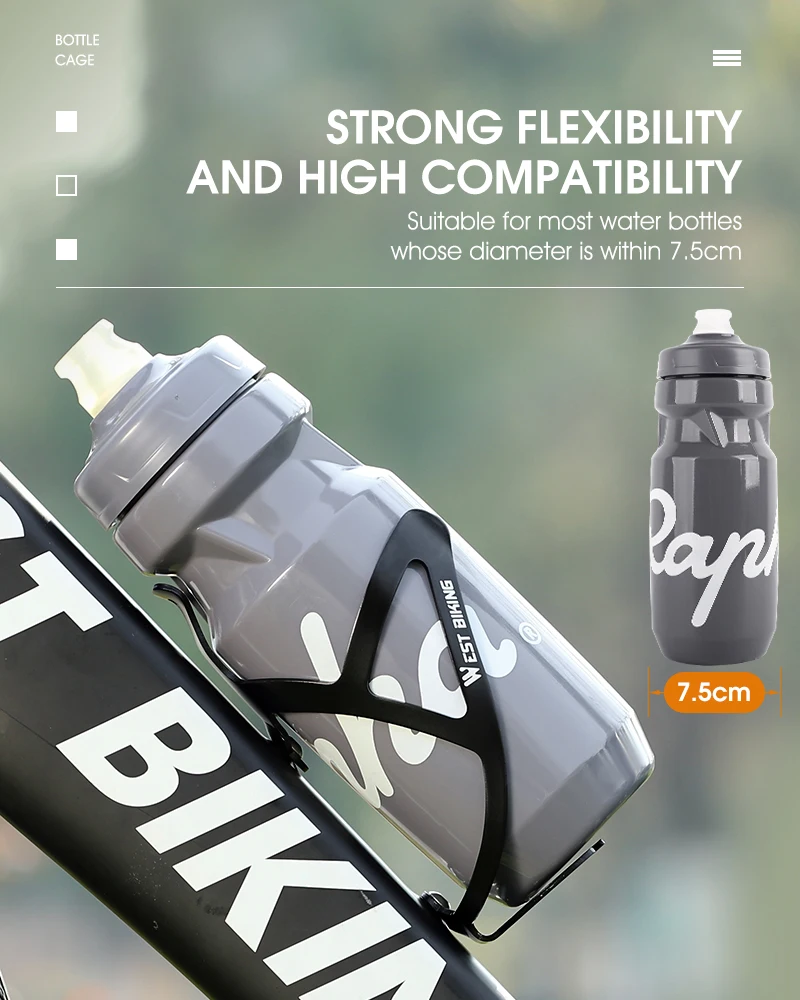 Description Picture 4 of itemWEST BIKING Bicycle Bottle Holder CNC Aluminum Alloy MTB Road Bike Water Bottle Cage Ultralight Cup Racks Cycling Accessories
