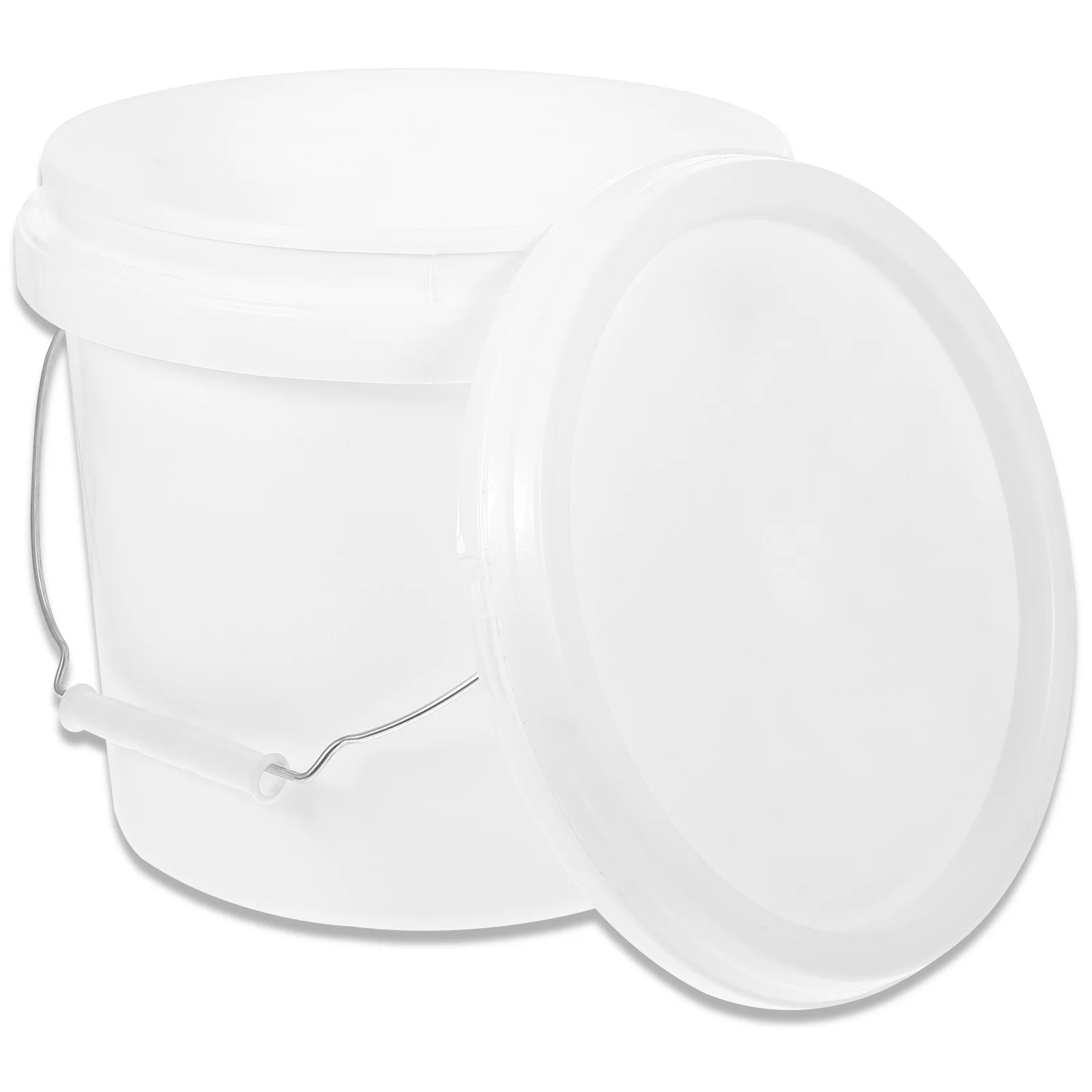 

Plastic Paint Can 1 Gallon Bucket Lid Handle Empty Paint Can 4L Water Bucket Paint Pail Multipurpose Storage Container