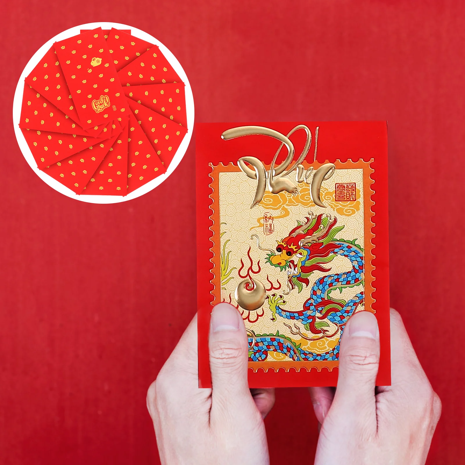 

Chinese New Year Lucky Chinese Style Cartoon Red Packetss HongBao The Year Of Dragon Luck Money Envelopes Chinese New Year