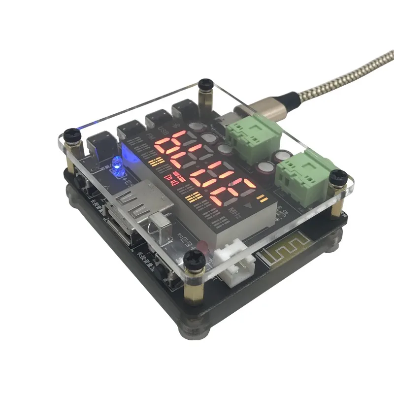 

DC5V HIFI 16 Bit 48KHz USB MP3 Player Lossless Bluetooth 5.0 AC6925A Audio Decoder Board FM Radio With LED Display Screen