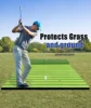5x4ft Thickened Golf Hitting Mat Indoor & Outdoor, Premium Dual Turf Golf Practice Swing Training Mat, Country Club Elite Golf M 6