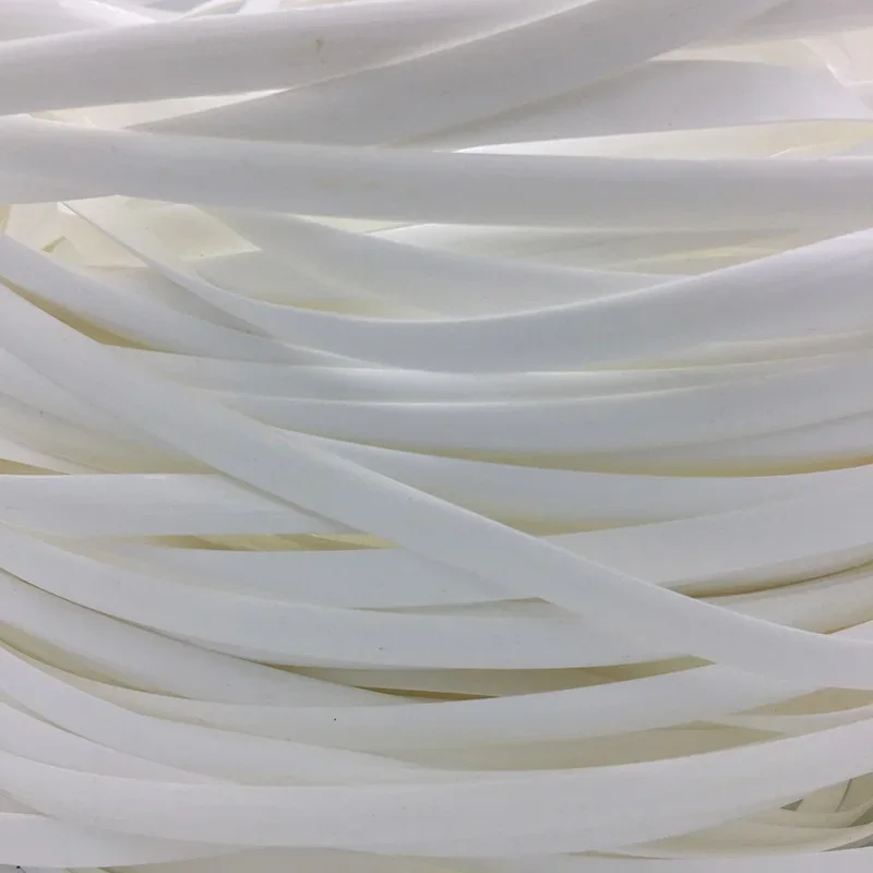 500g white synthetic rattan PE rattan plastic imitation synthetic weaving raw material for outdoor table chair component