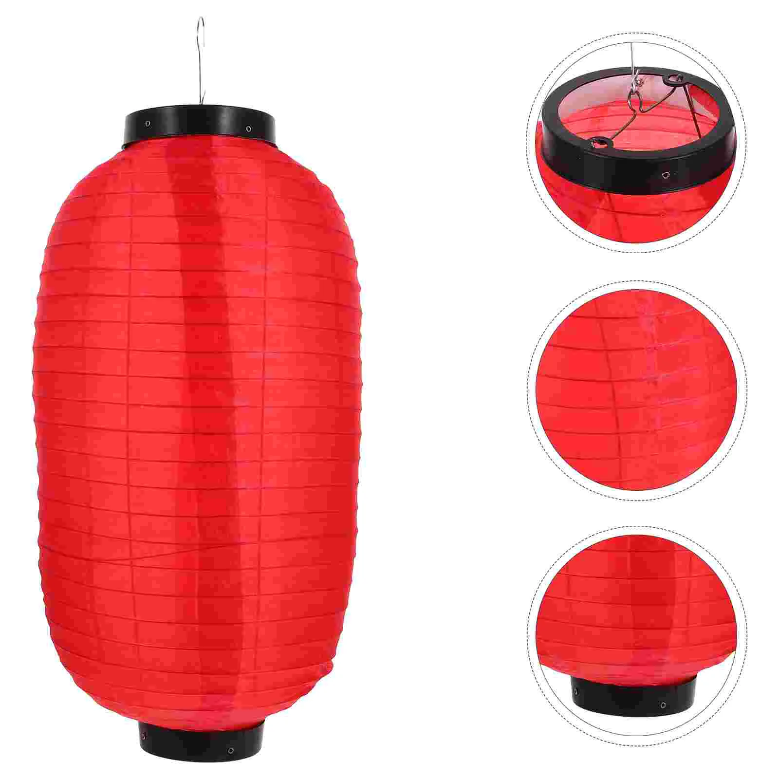 

Lantern Japanese Lanterns Hanging Paper Silk Chinese Outdoor Lamp Style Ornament Waterproof Bar Decorations Sushi Red White