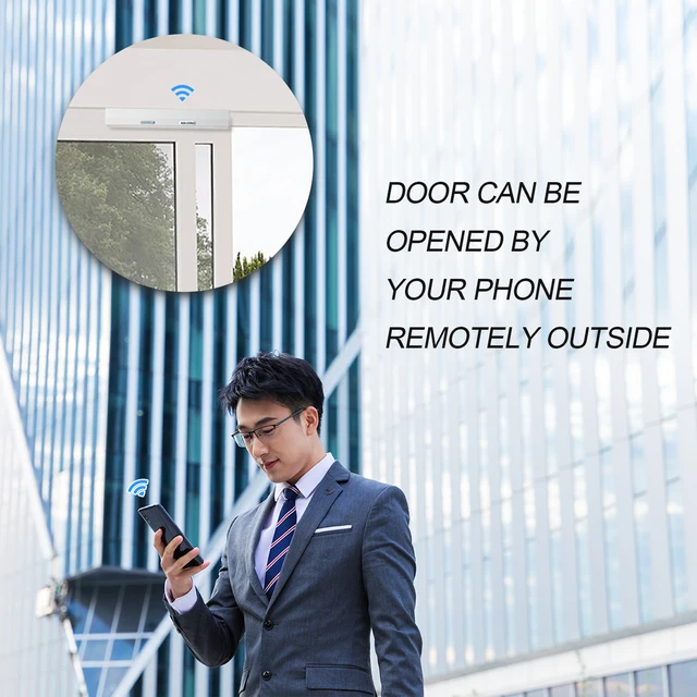 Smart Residential Sliding Door Opener, Automatic Door Operator with WiFi Access Switch,TUYA APP Control 6