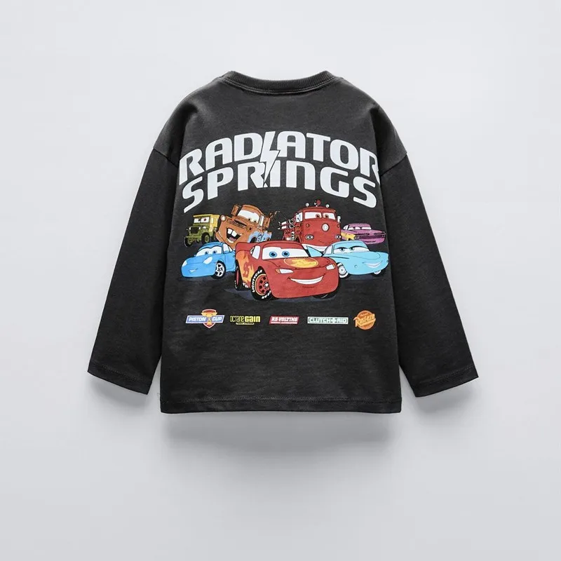 Popular Design Children Long Sleeve Tees Tops Autumn Loose Casual Baby Boys Base Shirt Crewneck Pullover T Shirts Kids Clothes 2