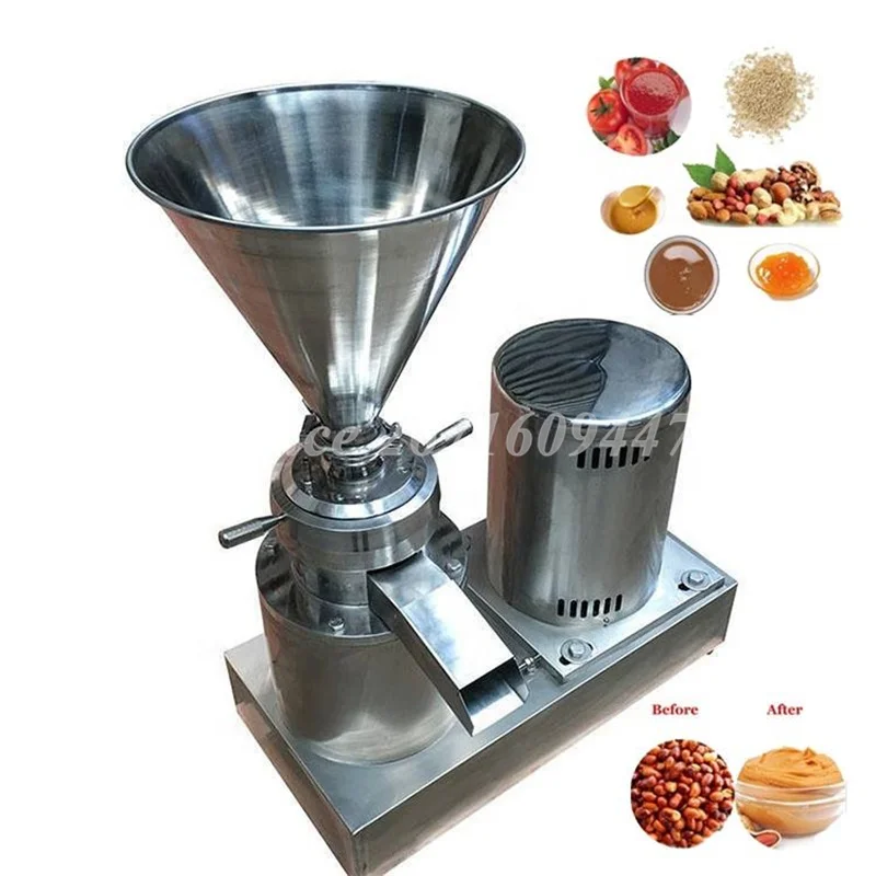 Factory Directly Autometic  Peanut Butter Colloid Mill Multifunction Nut Paste Rice Pepper Colloid Mill Grinder Chilli Grinding