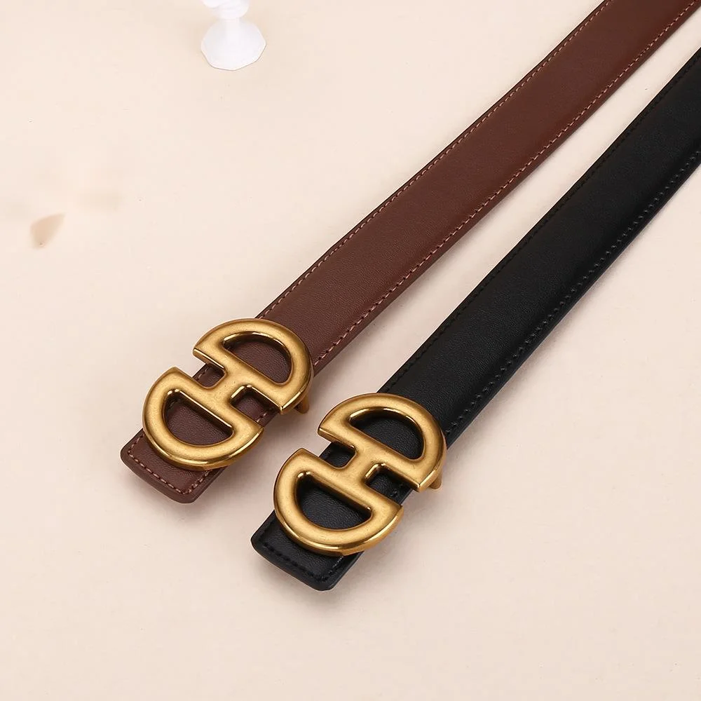 Curea de damă versatilă la modă explozivă, curea din piele simplă și de înaltă calitate, curea decorativă din denim pentru femei_voghion.com