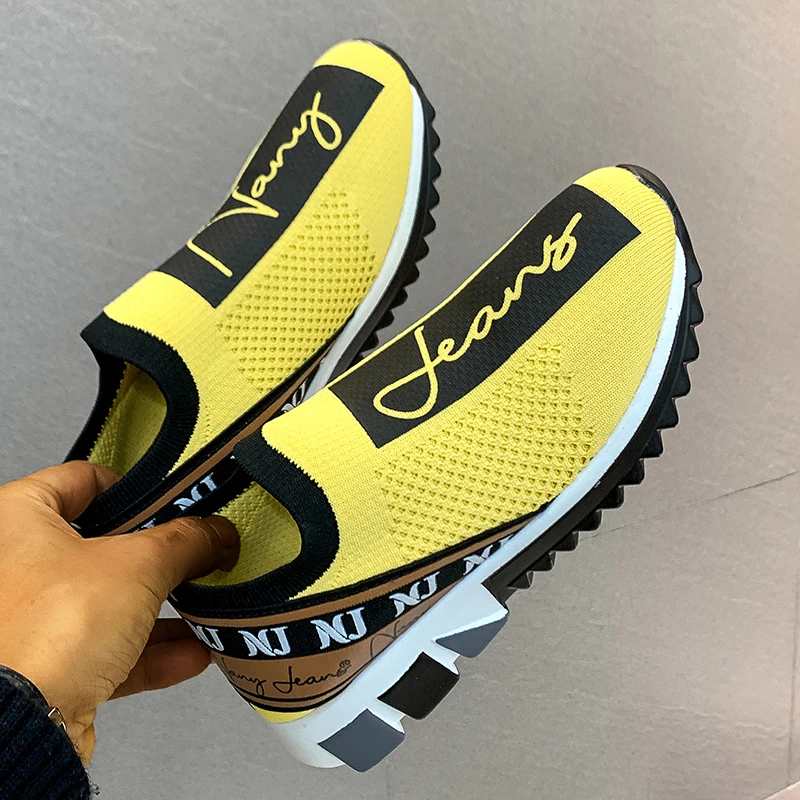 2022 Designer Unisex Couples Shoes Slip On Walking Women Sneakers Breathable Sock Women's Shoes Trainers Brand Chaussure Homme 