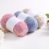 50g Solored Bean Thread Hand-Woven DIY Scarf Hat Bag Ready-To-Wear Doll Material Line Couple Knitting Line 4