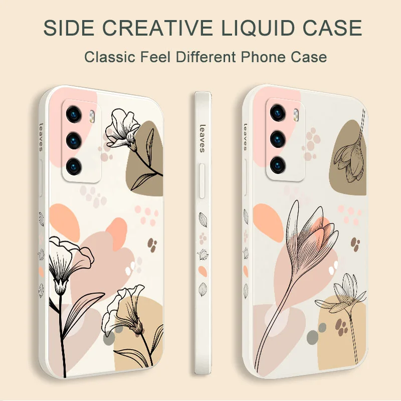Floral Artistic Line Design Phone Case