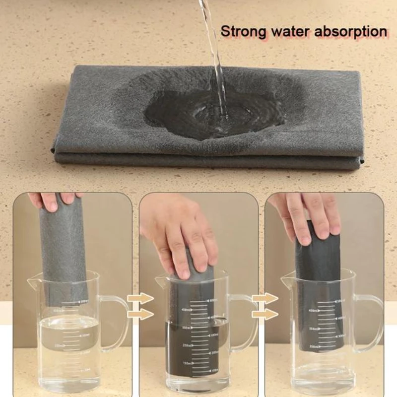 Cleaning Cloth 1/5PCS Thickened Magic No Watermark Glass Wiping Reusable Window Glass Kitchen Towel