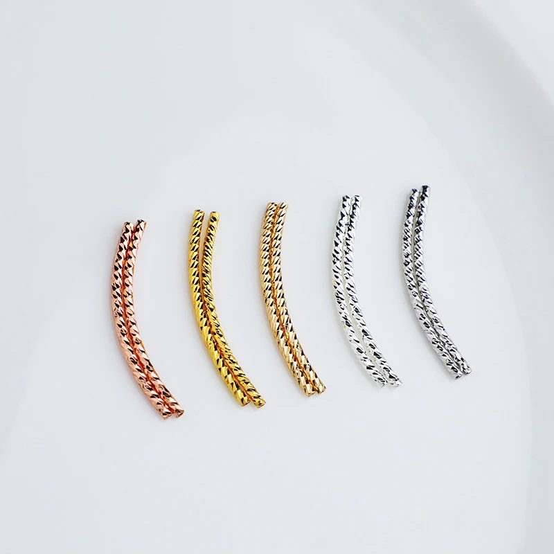 

Изогнутые соединители для браслетов, ожерелий, ювелирных изделий «сделай сам», с позолотой 14 к, 5-10 шт.