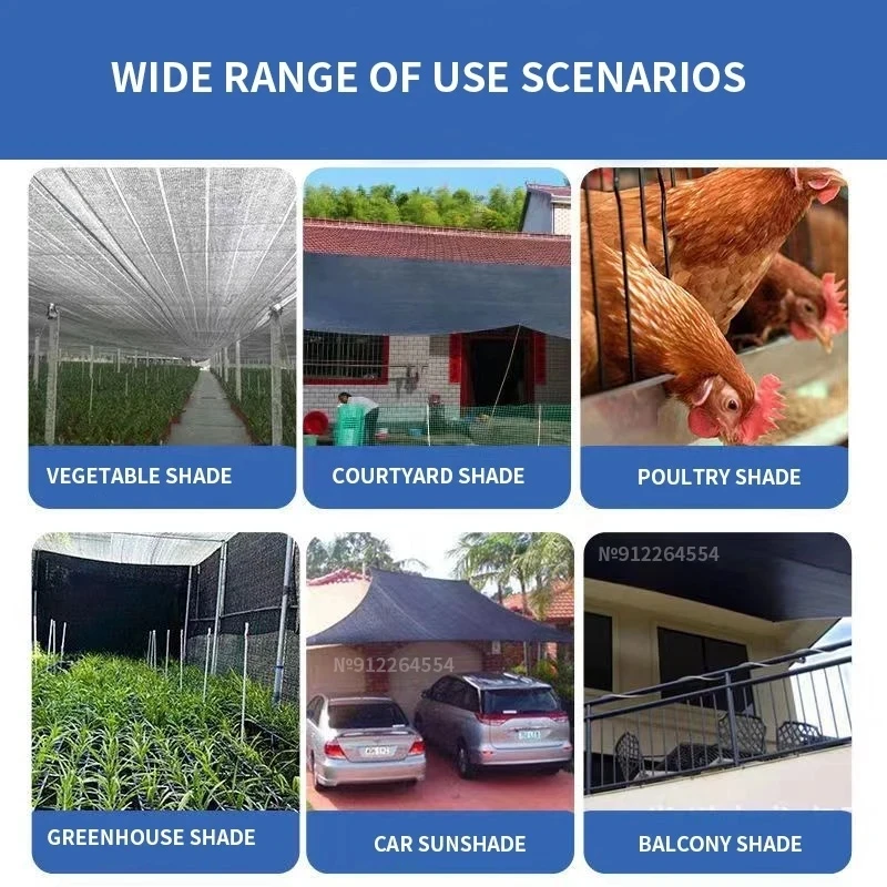 12 Pin 90% Anti-UV HDPE Sunshade Net sunshade net 3x5m 4x5m Balcony Garden Greenhouse Succulents Pool