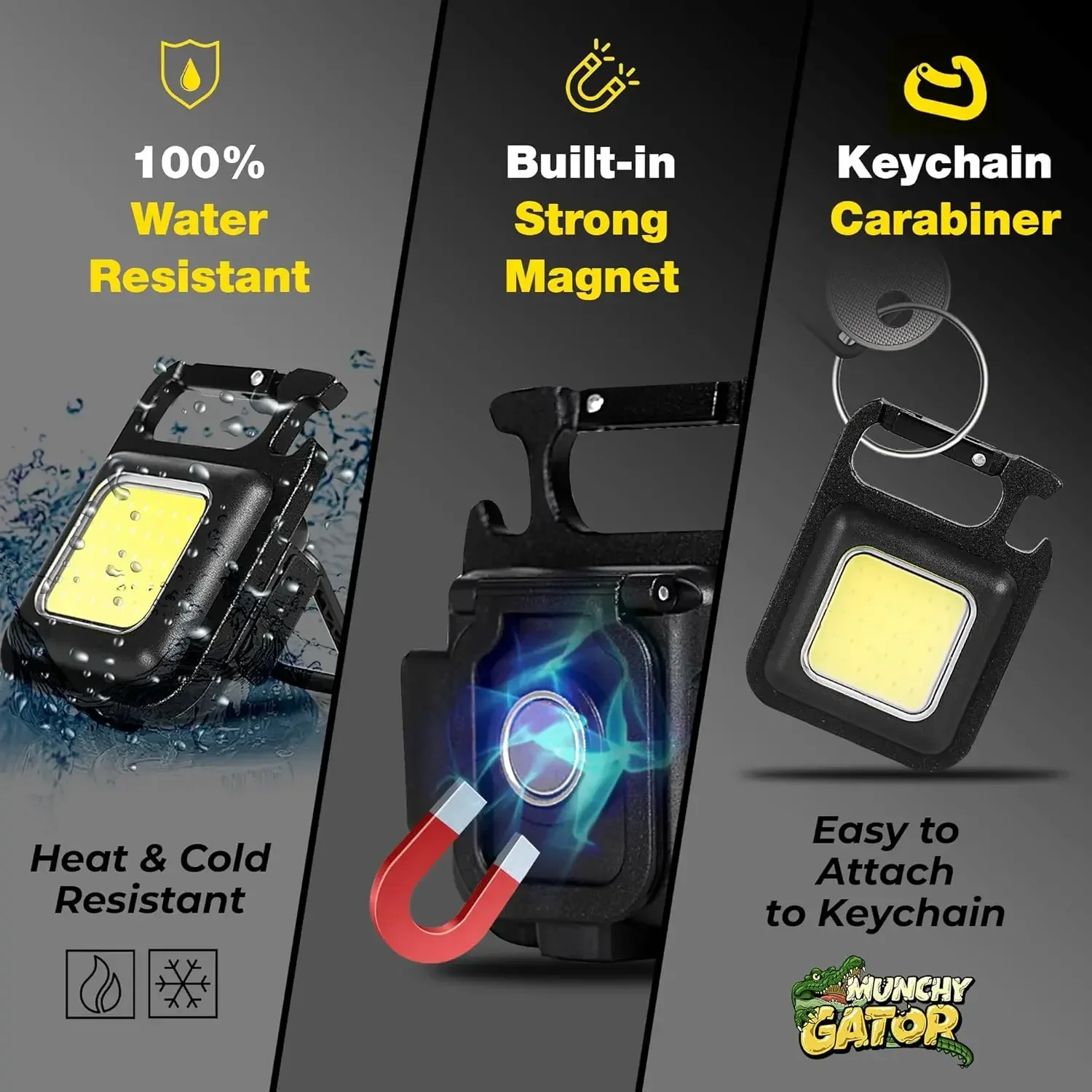 Rechargeable LED Keychain Mini Lantern & Portable Work Light