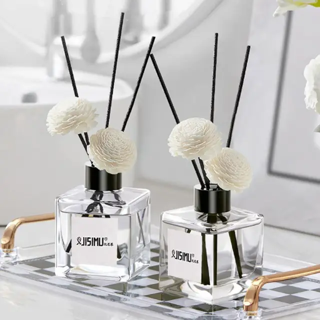 50ml Flameless Home Fragrance Room Perfume Liquid Jasmine Diffuser Aromatherapy With Oil Flower Plastic Essential Bottle Re E4H5