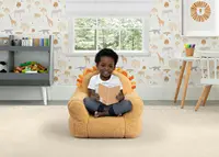 Children Lion Cozee Buddy Chair, Orange 2