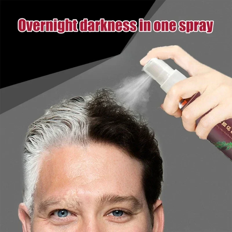 Nourishing Hair Essence for White Hair Natural Herbal Supplement Hair Growth Essence Oil Liquid Shampoo Gray Turn Black - Image 4