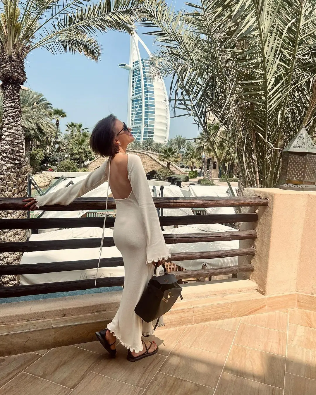 Ruffled Backless Knit Dress Solid Female Casual Lace-Up High Waist Long Sleeve Maxi Dress Knitwear Bandage Fashion Dress