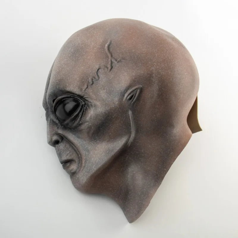Funny&rsquo;s Horror Latex Mask Cosplay UFO Oxyey Alien Skull Halloween Party Costume Ghost House Chamber Prank Devil Monster Prop